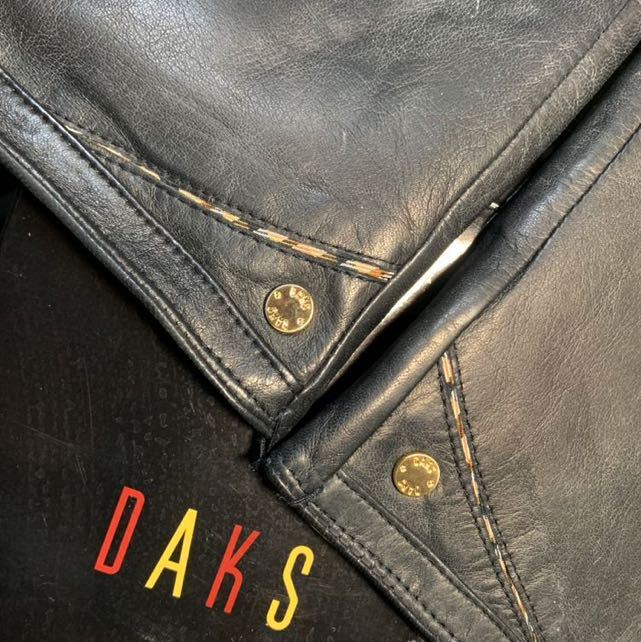 ダックス DAKS 本革メンズ手袋 ブラック Fサイズ 未使用品 送料520円～_画像6