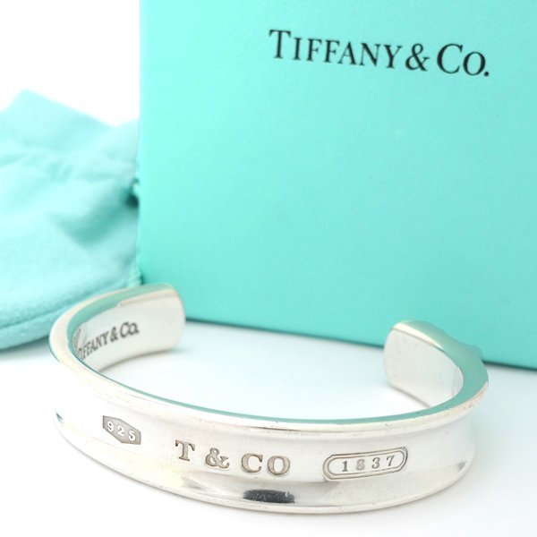 いいスタイル ブレスレット カフバングル 1837 【１円～】TIFFANY