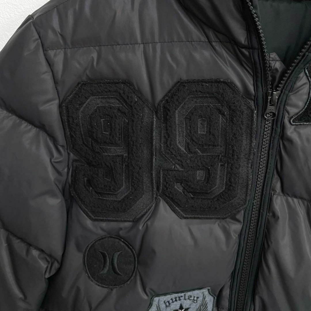 希少 Hurley ハーレー ダウンジャケット ブラック ワッペン 希少 Hurley ハーレー ダウンジャケット ブラック ワッペン