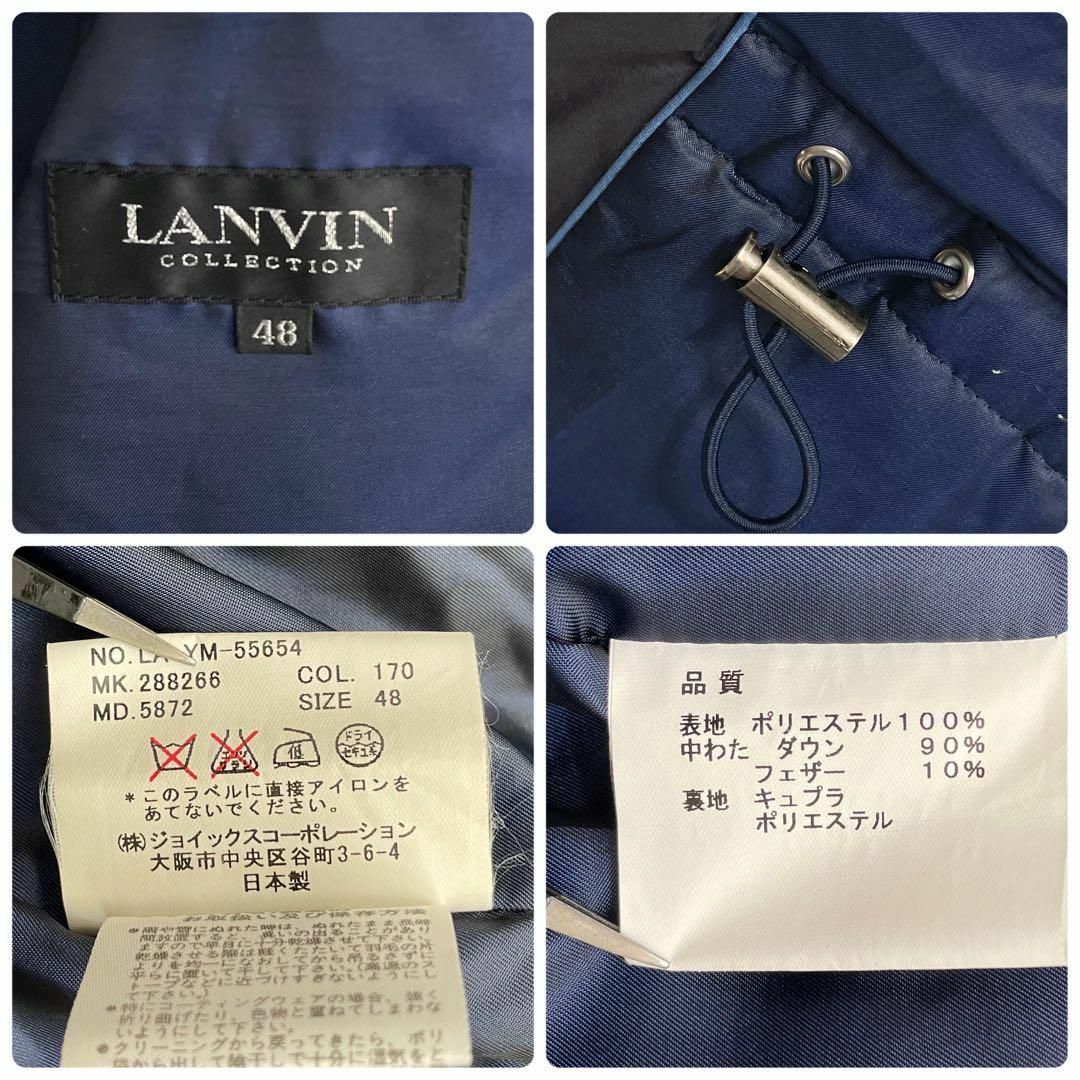 ダウン90% ランバン LANVIN COLLECTION ジップアップ ダウン ダウン90% ランバン LANVIN COLLECTION ジップアップ ダウン