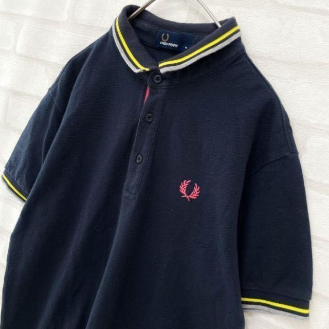 【人気】フレッドペリー 襟立 半袖 ポロシャツ 複数カラー メンズ Mサイズ FREDPERRY_画像2