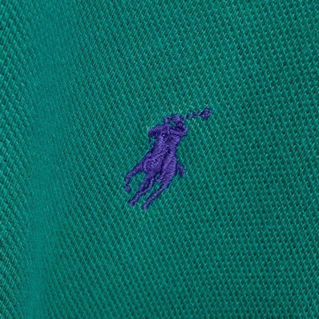 【ビッグサイズ】ポロラルフローレン　ワンポイントロゴ　ポニー刺繍　ロゴ 半袖ポロシャツ　緑　メンズ　XLサイズ　POLO by RALPH LAUREN