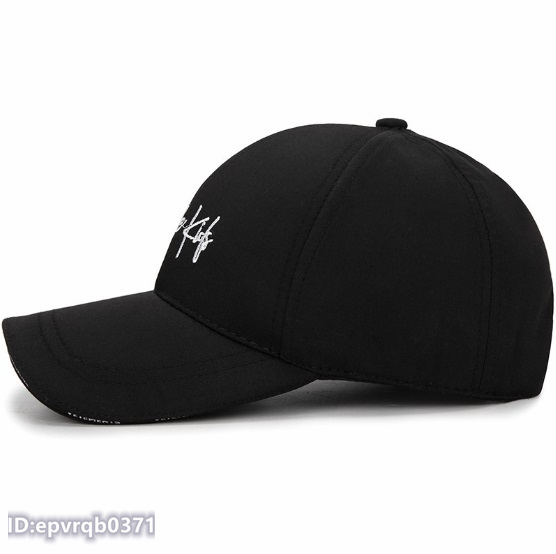 野球帽 ２点セット 新品 キャスケット メンズ 帽子 刺 ゴルフキャップ 英文字 フリーサイズ 調節可能 黒/白_画像5