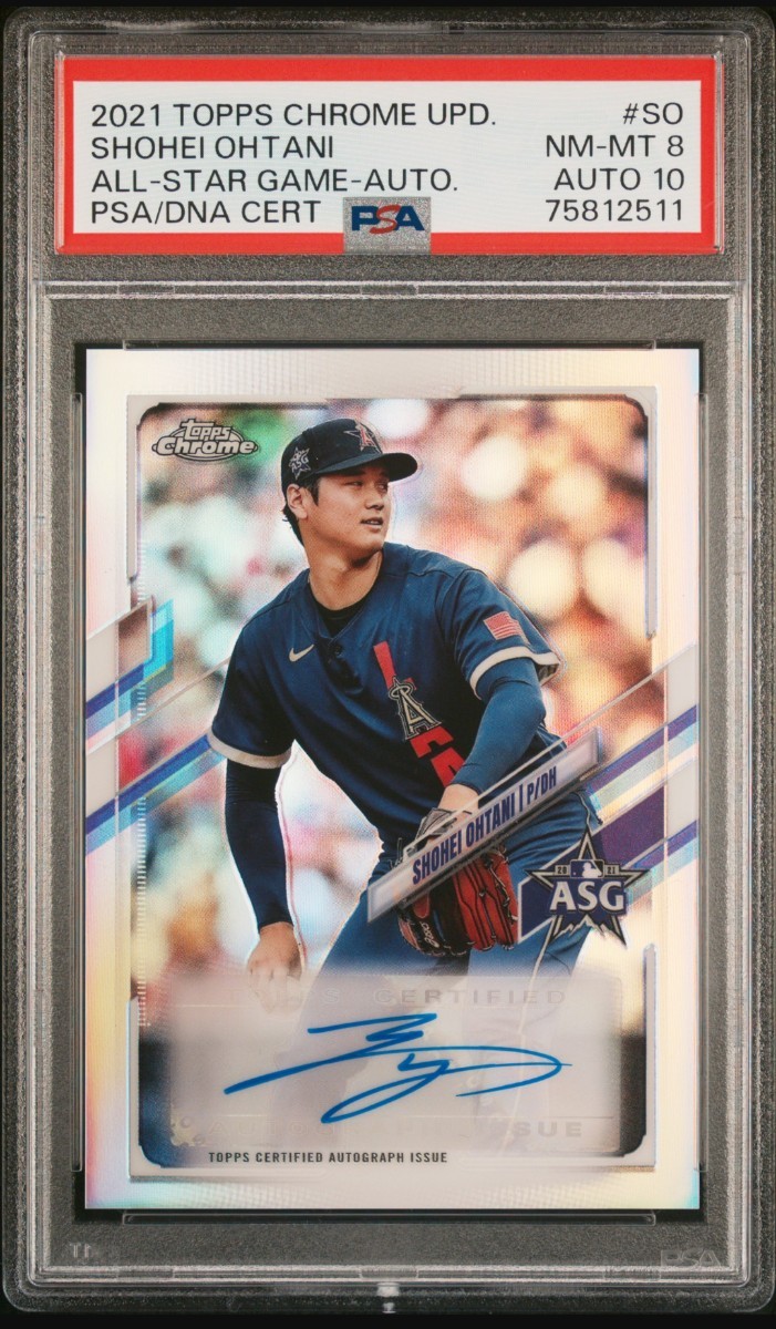 【希少】大谷翔平 オールスター Auto Topps Chrome All Star PSA auto10 エンゼルス 直筆サイン_画像1