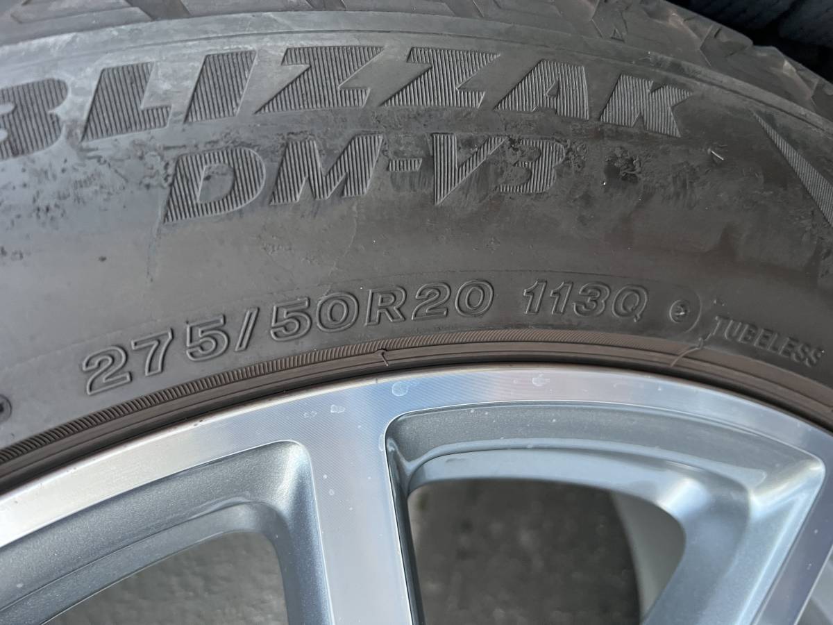 【送料無料】ベンツ G63 W463 AMG Gクラス ゲレンデ 純正 20X9.5J PCD130-5H +35 A4634011800 2020年BLIZZAK DM-V3 275/50R20 4本set(BA)_画像10