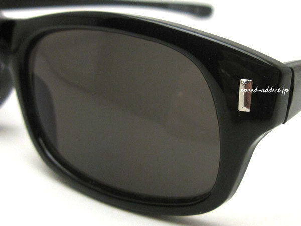 STRAIGHT TEMPLE BIKER SHADE BLACK × SMOKE + メガネケース BLACK /バイカーシェードスモークレンズ眼鏡めがねモーターサイクルデン_画像6