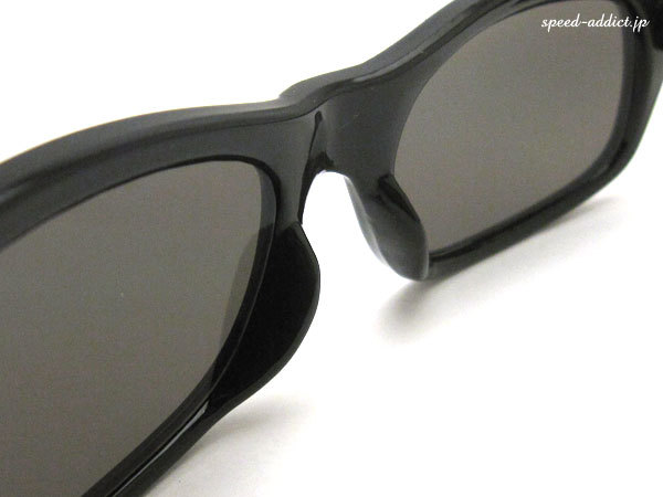 STRAIGHT TEMPLE BIKER SHADE BLACK × SMOKE + メガネケース BLACK /バイカーシェードスモークレンズ眼鏡めがねモーターサイクルデン_画像5