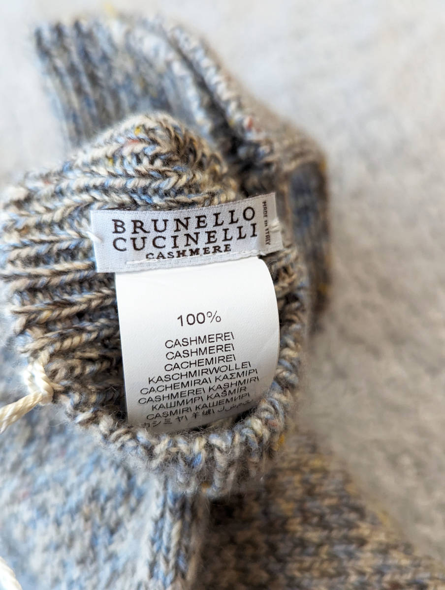 Brunello Cucinelli ブルネロクチネリ 2022AW カシミア ニット グローブ 手袋 定価12万円_画像7