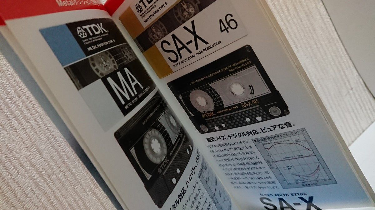 【カタログ CATALOG◆89/04】TDK カセットテープ CASSETTE TAPE■AD SA-X  AR-X MA-XG