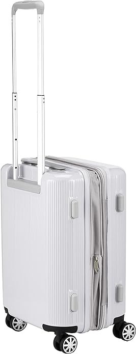 新品送料無料 marieclaire マリクレール スーツケース トラベルスーツケース capricious 拡張機能 約３０～３５L パールホワイト 240-5000_画像2
