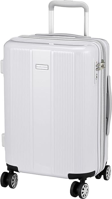 新品送料無料 marieclaire マリクレール スーツケース トラベルスーツケース capricious 拡張機能 約３０～３５L パールホワイト 240-5000_画像1