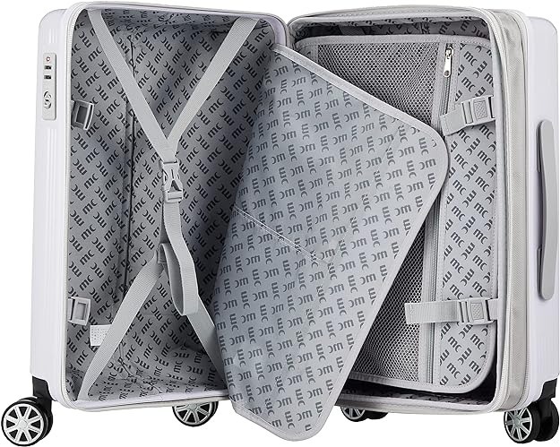 新品送料無料 marieclaire マリクレール スーツケース トラベルスーツケース capricious 拡張機能 約３０～３５L パールホワイト 240-5000_画像6
