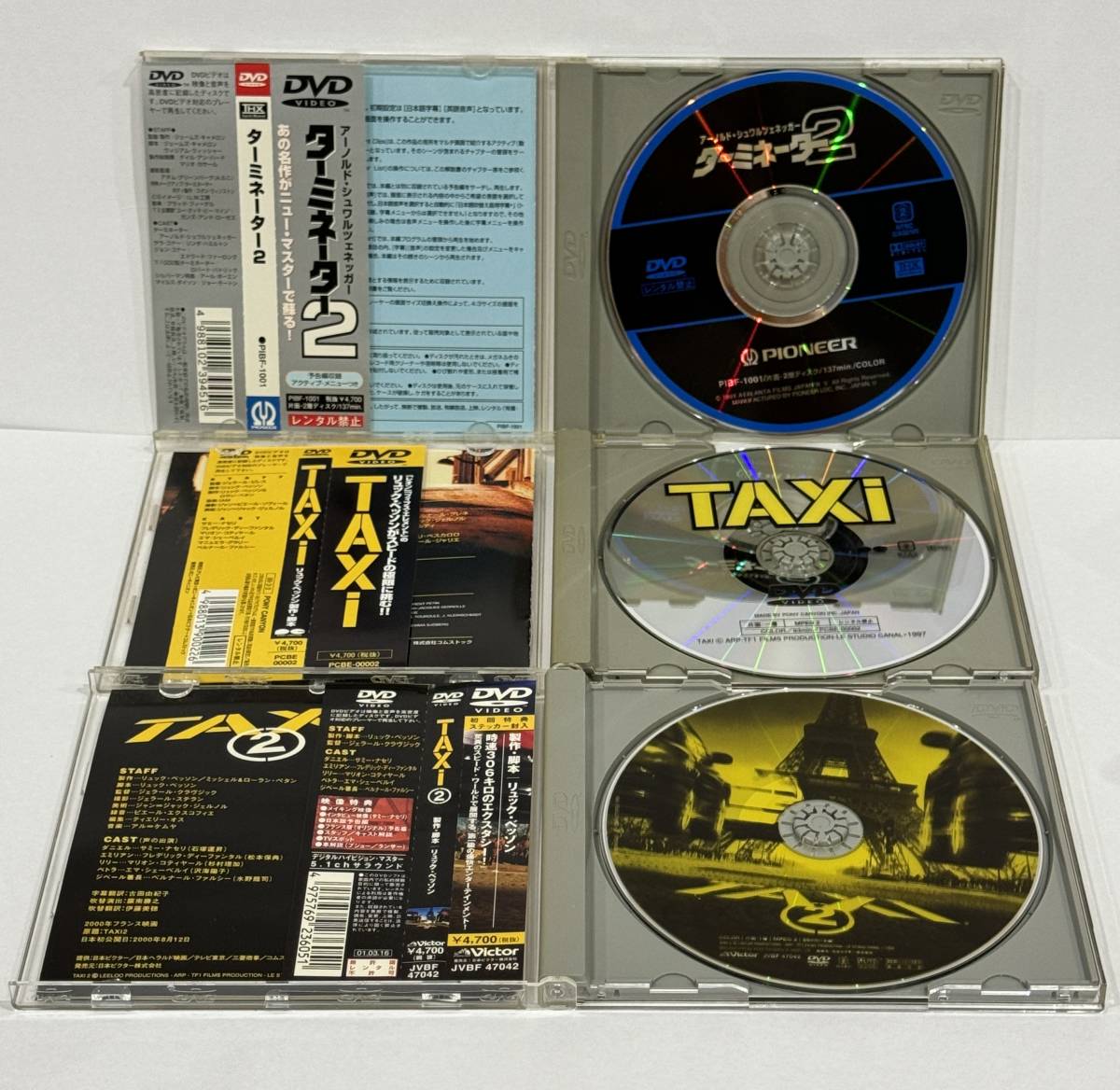 ★DVD５巻セット(ディスク全6枚) TAXiシリーズ３作品／ターミネーターシリーズ２作品 中古品_画像4