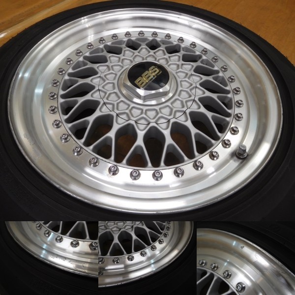 13-855◆希少!!★BBS RS★16in9J+43,8J+45 114.3-5H 4本★スーパーRS LM RG-F RG-R◆_画像6