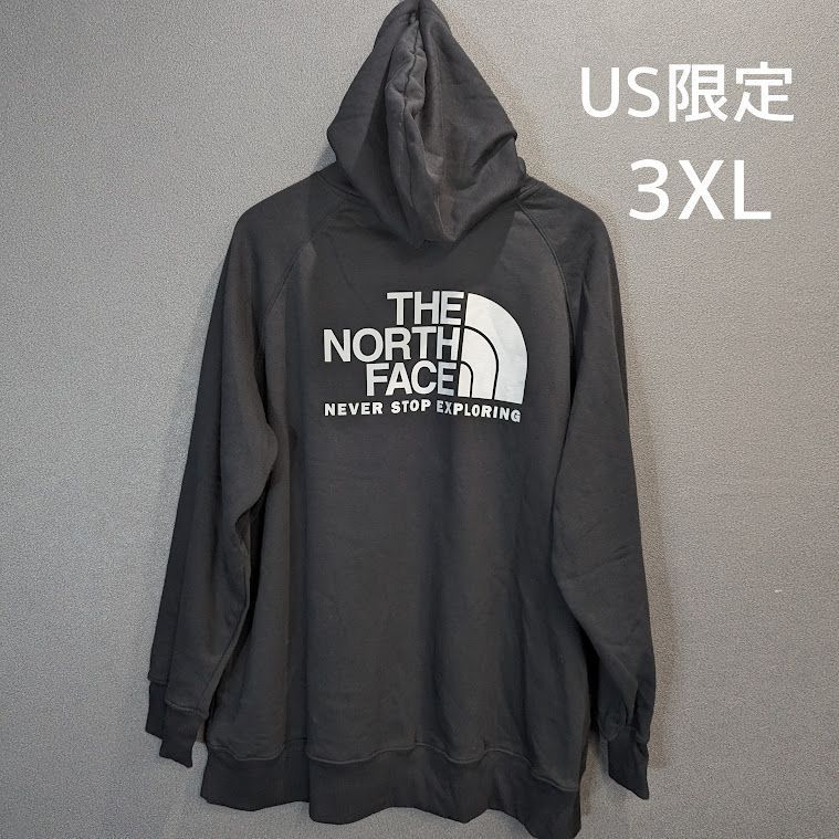 【新品】THE NORTH FACE ノースフェイス パーカー プルオーバー 長袖 裏起毛 日本未発売 メンズ TNF BLACK 黒/3XL(USサイズ)