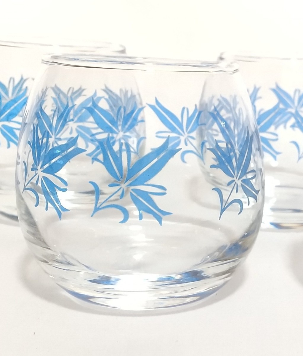 未使用・長期保管品/TOYO GLASS タンブラーセット 丸くてコロンとしたグラス 昭和レトロ 東洋ガラス 5個セット の画像3