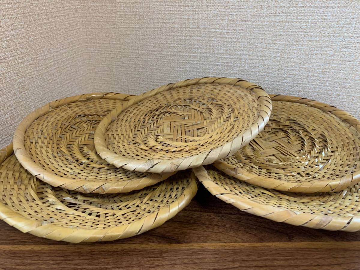 竹 蕎麦ざる 直径約21cm 5枚|Yahoo!フリマ(旧PayPayフリマ)