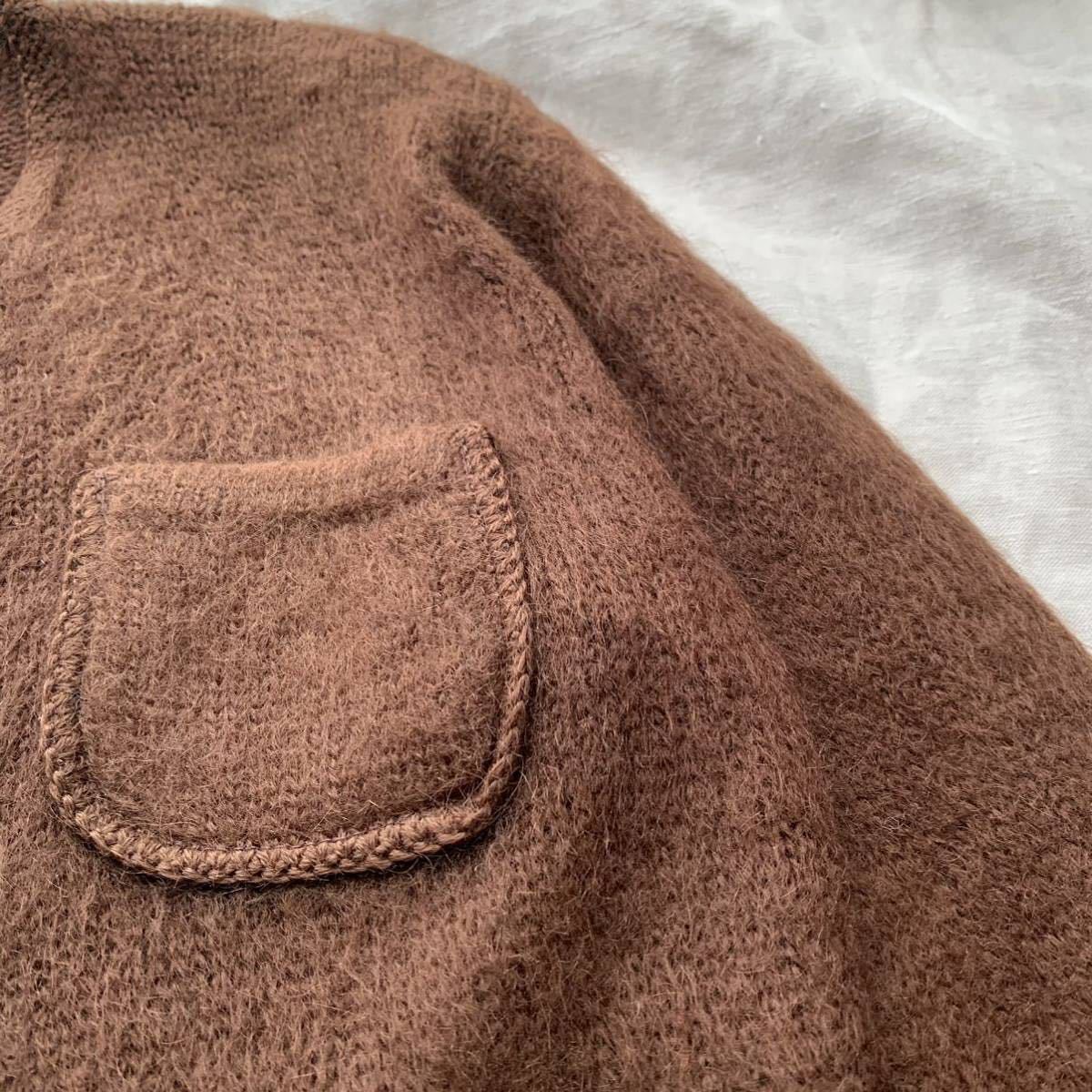 モヘアカーディガン ニットカーディガン ニットセーター ビンテージ vintage mohair cardigan 古着　モヘア_画像2