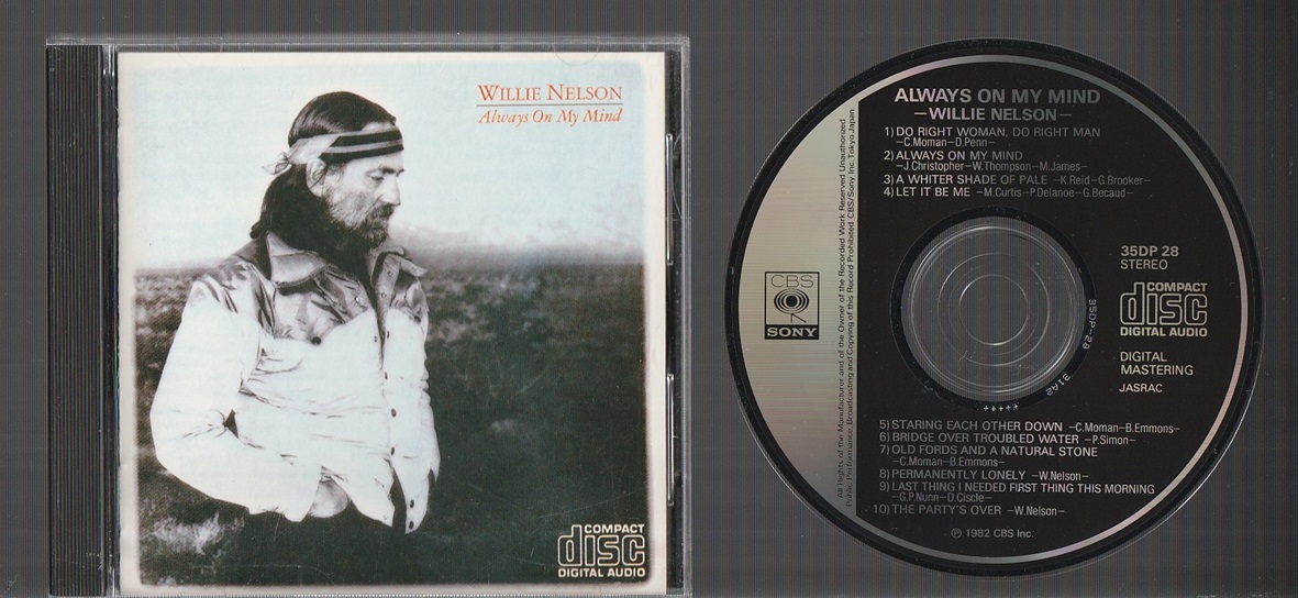 即決 Willie Nelson ウィリー・ネルソン Always On My Mind 青い影 35DP-28 国内初期3500円盤_画像1