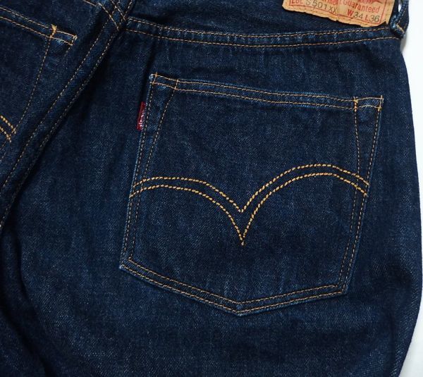 LVC LEVI'S VINTAGE CLOTHING リーバイスヴィンテージクロージング 限定 LOT 44501 44501-0020 Lot S501XX 大戦モデル W34 日本製_画像8