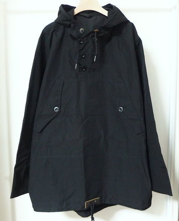 22AW Nigel Cabourn ナイジェルケーボン LYBRO W-52 U.S.SMOCK COTTON NYLON スモック アノラック パーカー 46 黒_画像1