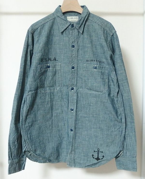 本物新品保証】 WAREHOUSE ウエアハウス U.S.NAVAL ACADEMY CHAMBRAY