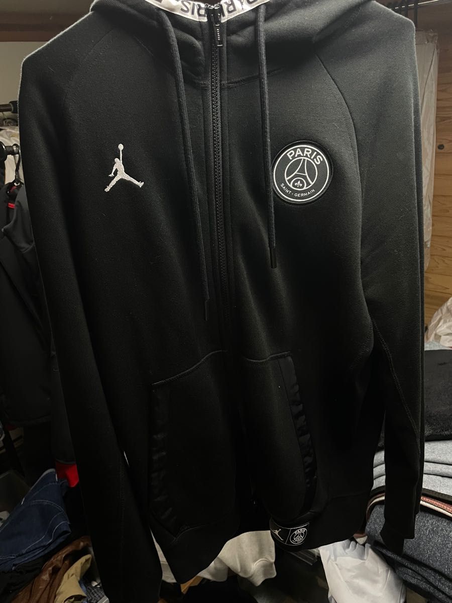 Jordan x PSG Full Zip Hoodie ジップパーカー French Terry｜PayPayフリマ