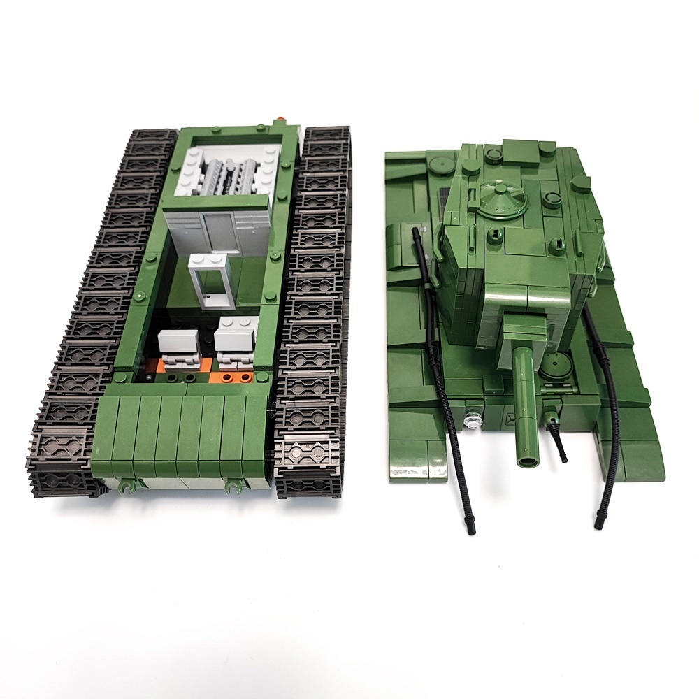 ESシリーズ ソビエト KV-2 LEGO互換 ブロック戦車 1180PCS プレゼント パンツァーブロックス_画像8