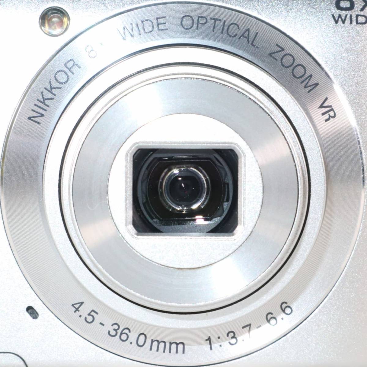 《極上美品》 中古カメラ コンパクトデジタルカメラ ニコン NIKON COOLPIX S3700 シルバー コンデジ k2463_画像6