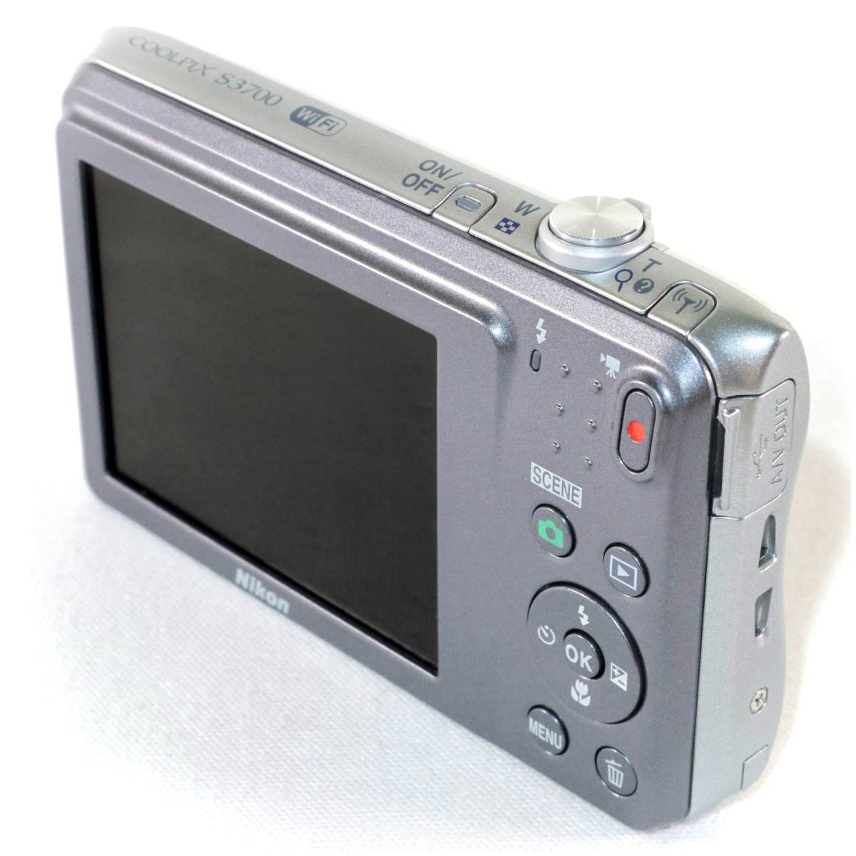 《極上美品》 中古カメラ コンパクトデジタルカメラ ニコン NIKON COOLPIX S3700 シルバー コンデジ k2463_画像4
