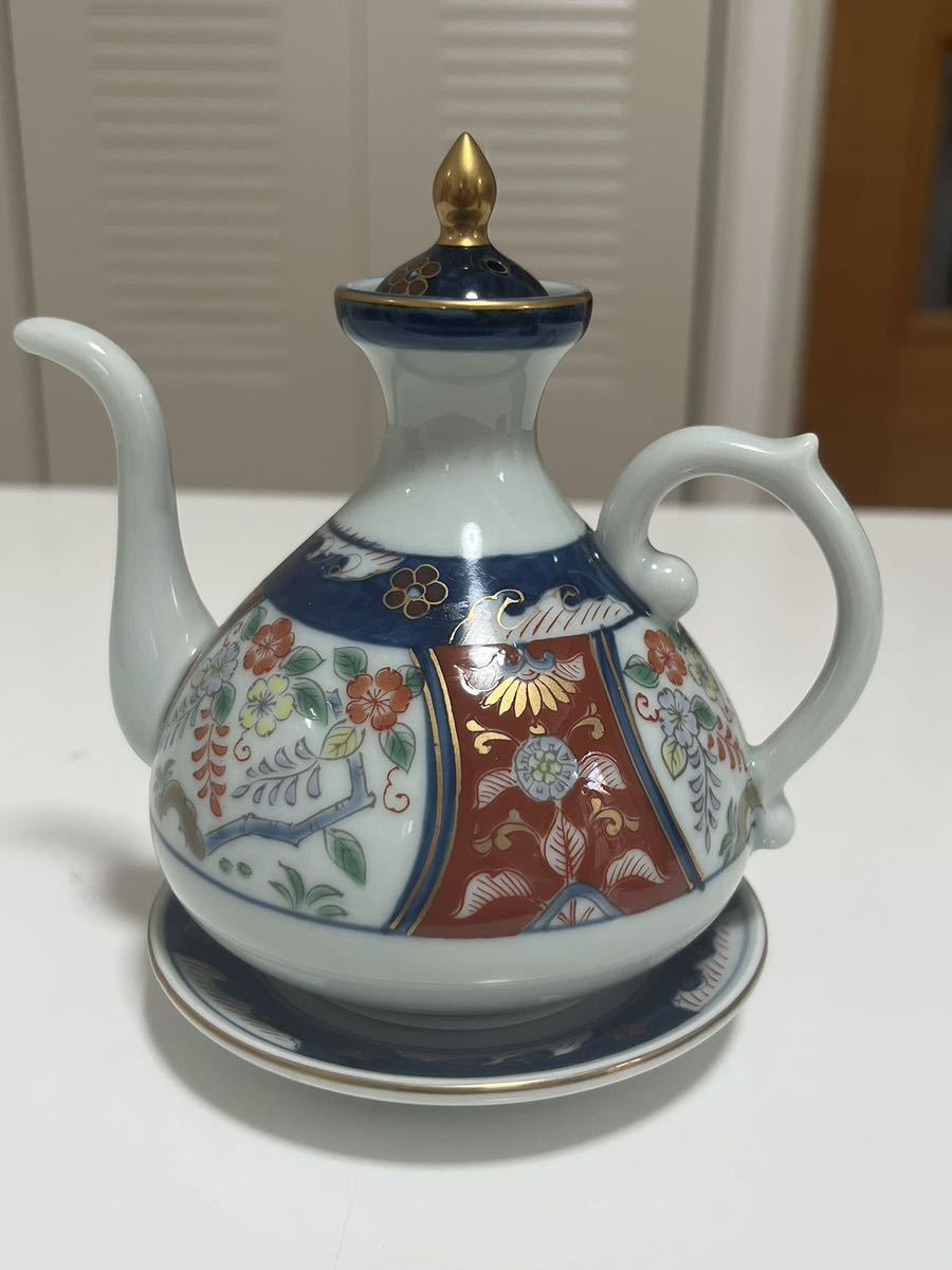 古伊万里藤花　台付汁次 食器