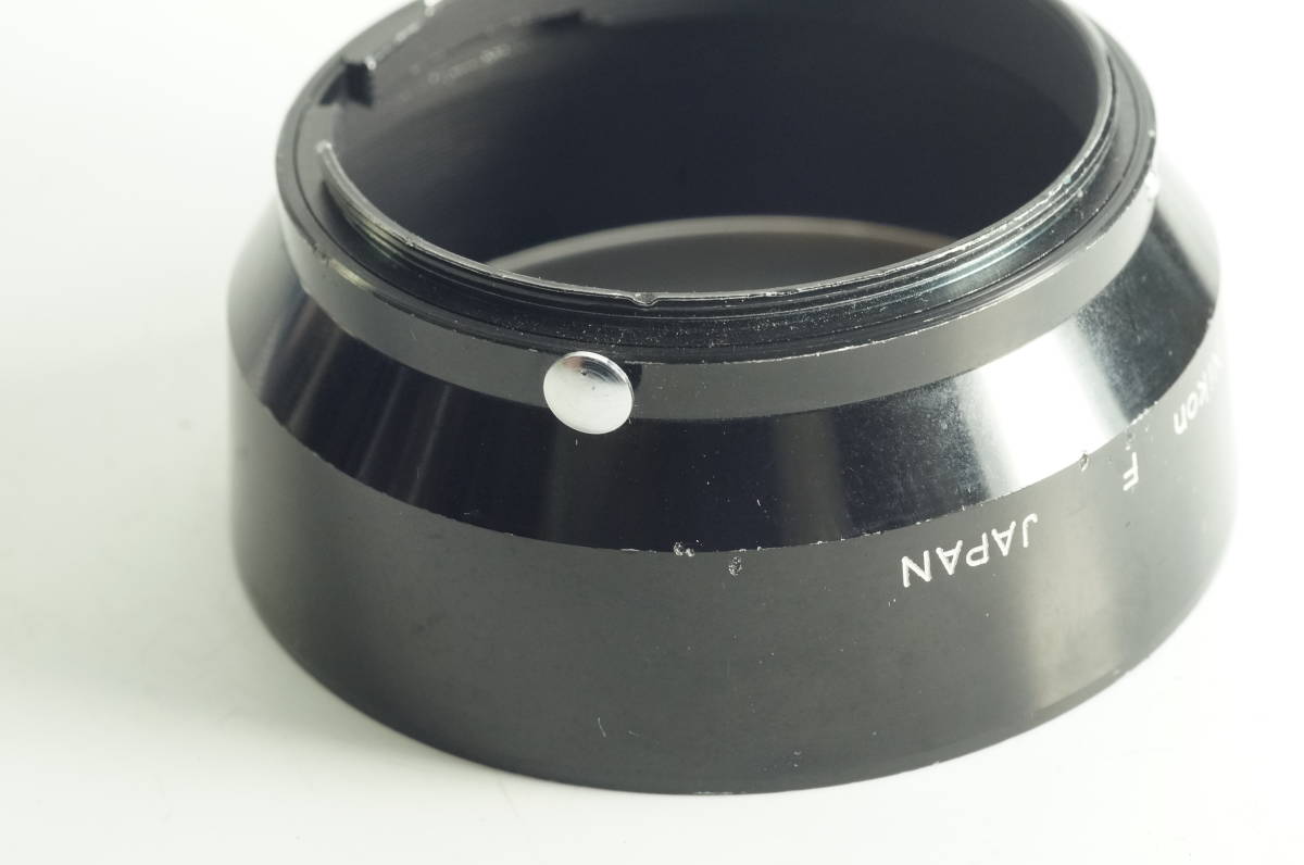 jaＣ★送料無料 並品★Nikon f=5cm 1：2 （小文字「Ｆ」刻印） ニコンAuto 50mm F2用 5cm F2用 メタルフード_画像2