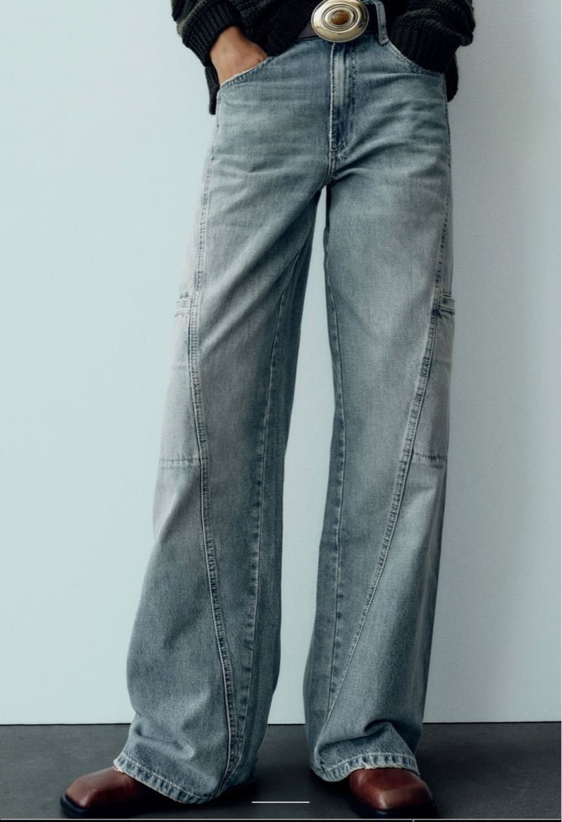 ZARA MID-RISE TRFカーゴデニム フルレングス apstudio Deuxieme ZARA MID-RISE TRFカーゴデニム フルレングス apstudio Deuxieme