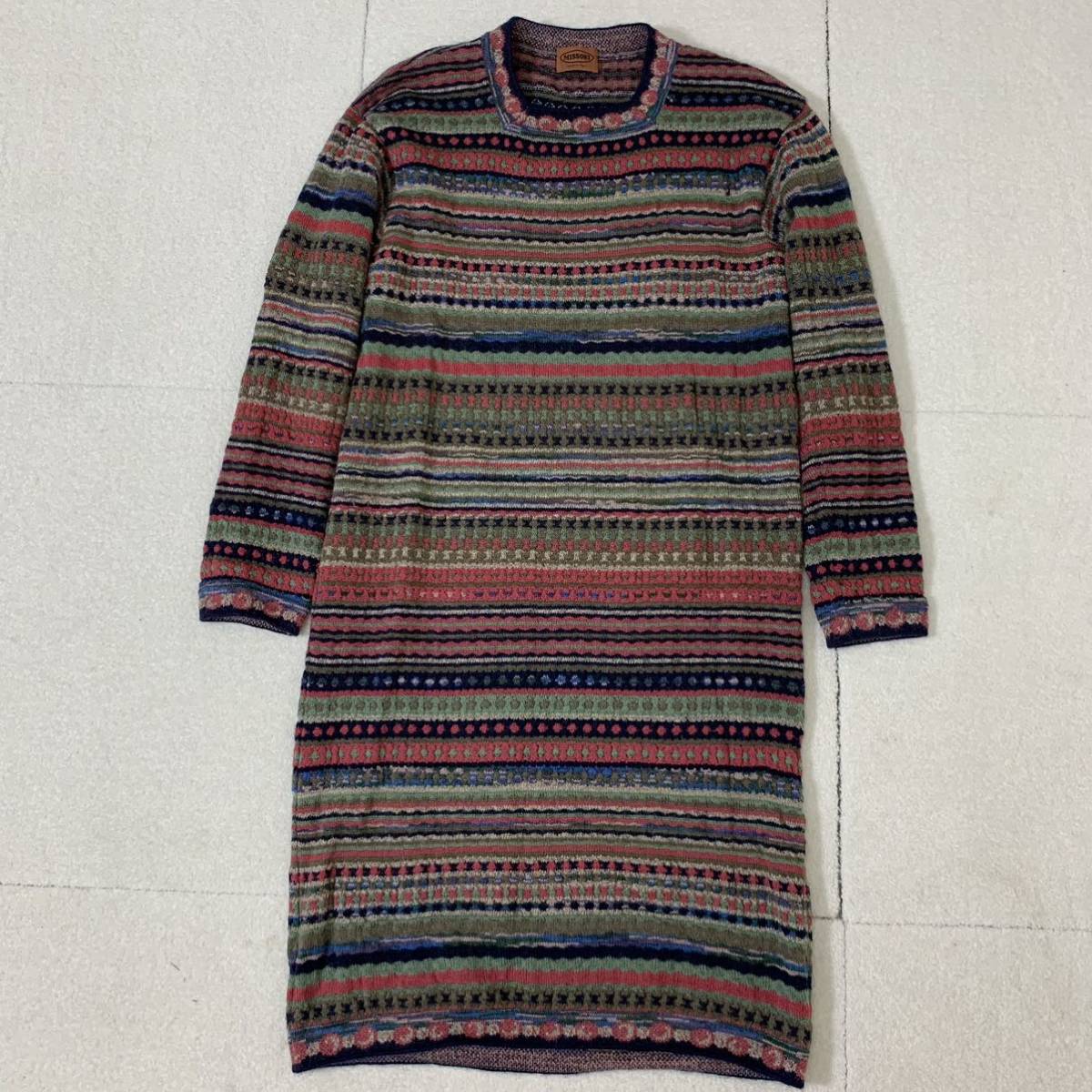 高級 【オレンジタグ】大きいサイズ MISSONI ミッソーニ アルパカ