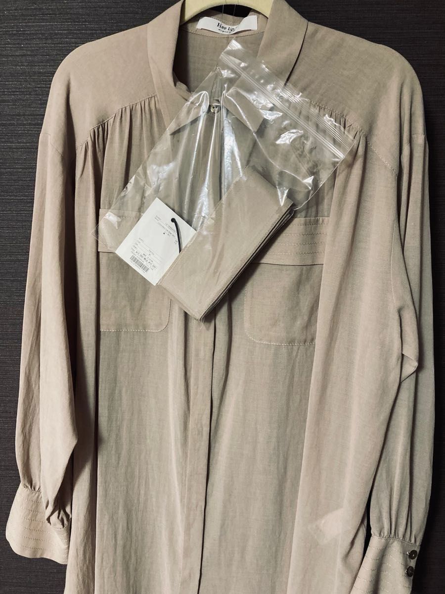 Her lip to Cotton-blend Voile Sheer Shirt｜Yahoo!フリマ（旧PayPay