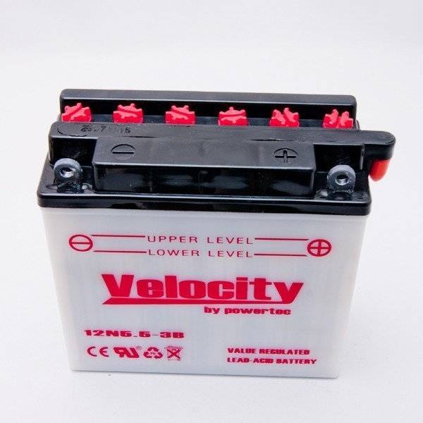 12N5.5-3B バイクバッテリー 開放式 液付属 Velocity_画像2