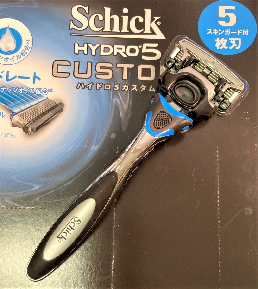 即決●送料120~schick HYDRO5 シック ハイドロ5 カスタム ホルダー&替刃1個初期装着 五枚刃 メンズ 脱毛 髭剃り_画像1