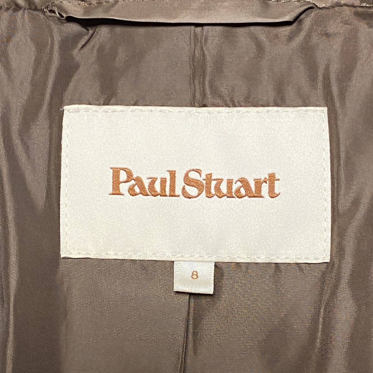 ★美品★Paul Stuart ポールスチュアート★レディース　ダウンコート★8サイズ★茶　ブラウン★キルティング　フェザー入り★三陽商会★_画像2