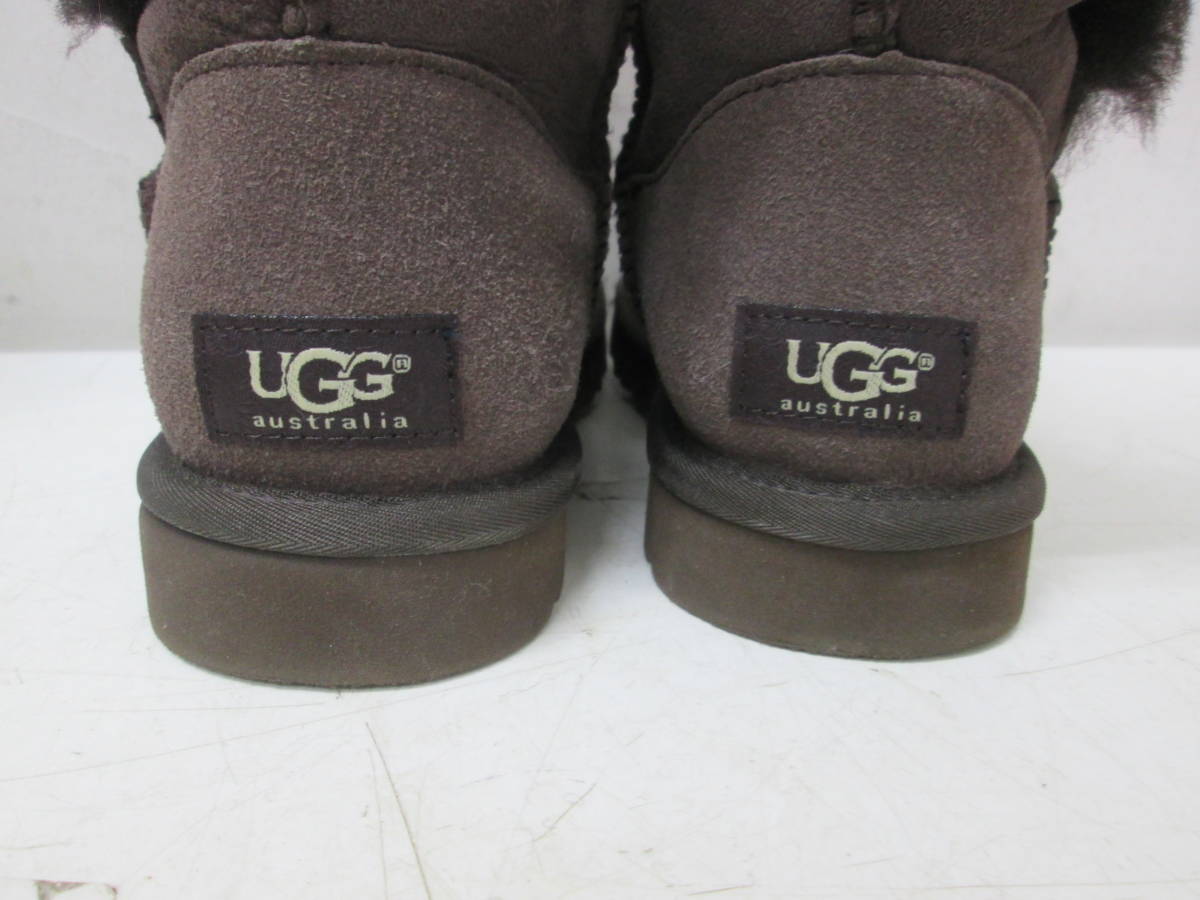 (92)♪UGG australia アグ オーストラリア ロングブーツ レディース ベイリーボタン ムートンブーツ 24ｃｍ 箱付き_画像6