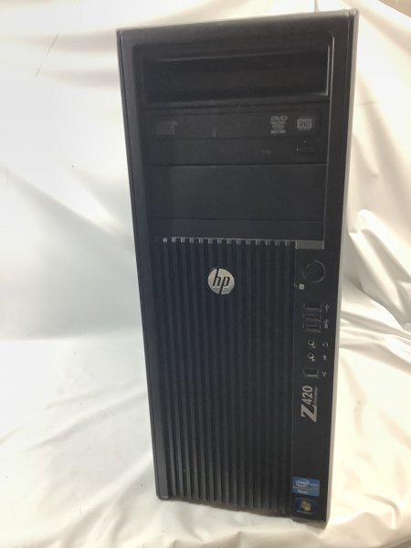 お宝アキバ/ジャンク品 BIOS起動可 QUADRO4000搭載 HP Z420 Workstation Xeon E5-1660 3.3GHz メモリ16GB SSD256GB マルチ 梱140 小6399_現品画像です