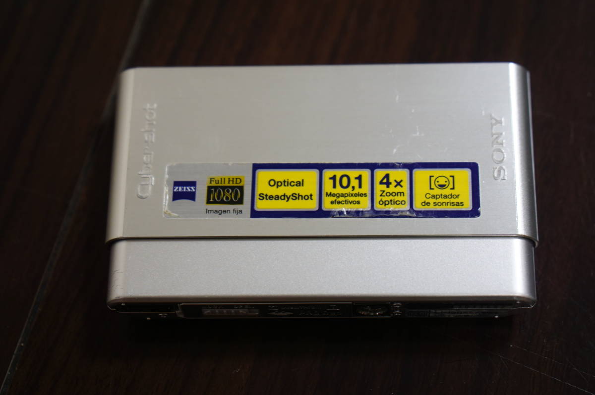 【中古/美品】ソニー　SONY　Cybershot DSC-T77 シルバー_画像7