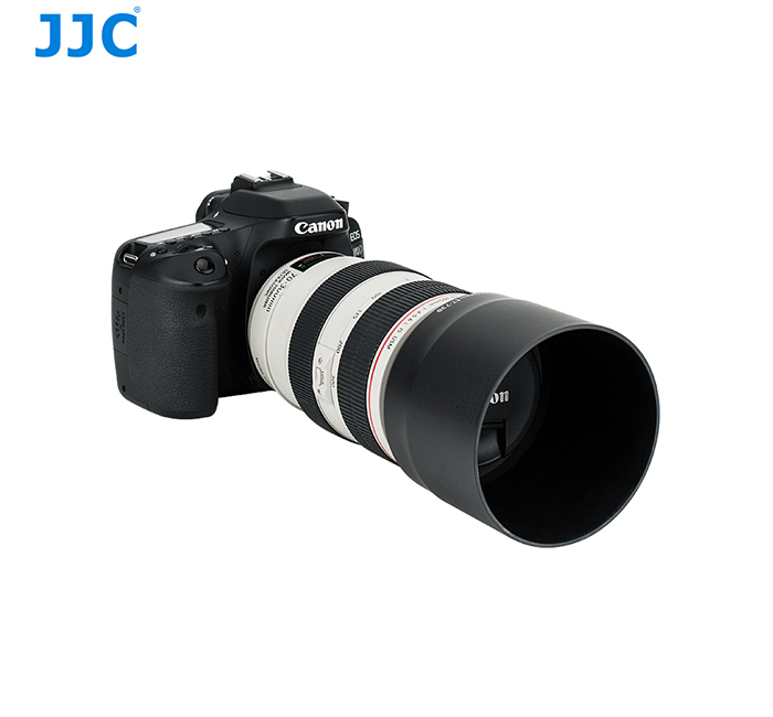♪ JJC製 キャノン レンズフード ET-73B 互換品 EF70-300mm F4-5.6L IS USM 対応 LH-T73B 黒 / 09ET73BB_画像5