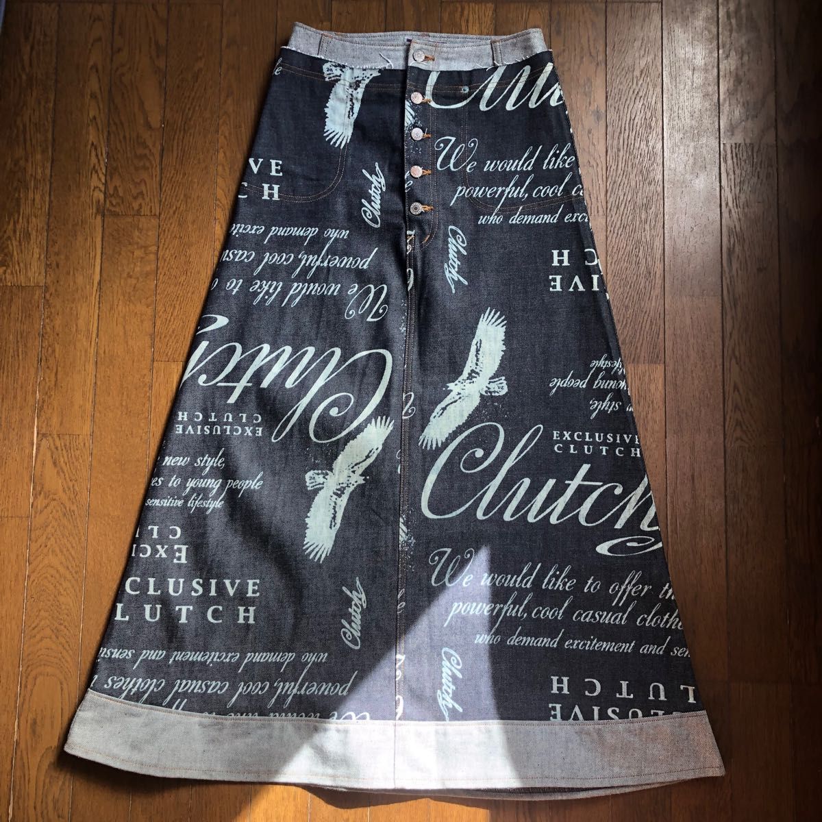 【CLUTCH】デニム　ロングスカート　90's vintage