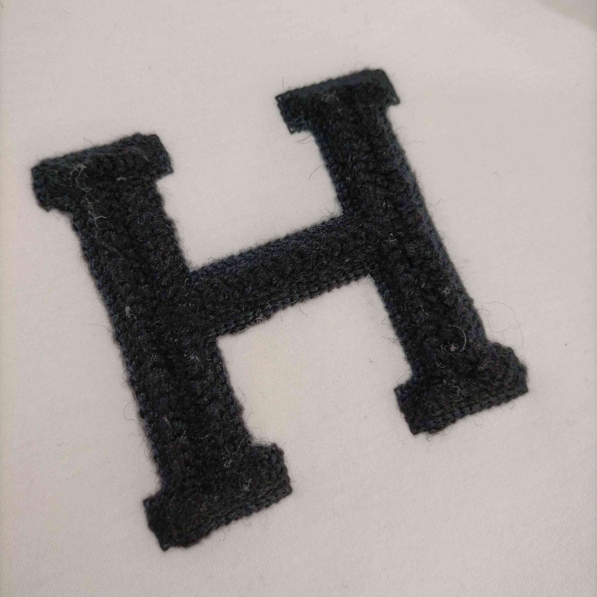 D/him(ダブルスタンダードクロージングヒム) H ロゴ刺繍ダンボールニットパーカー レディース EUR 中古 古着 1003_画像6