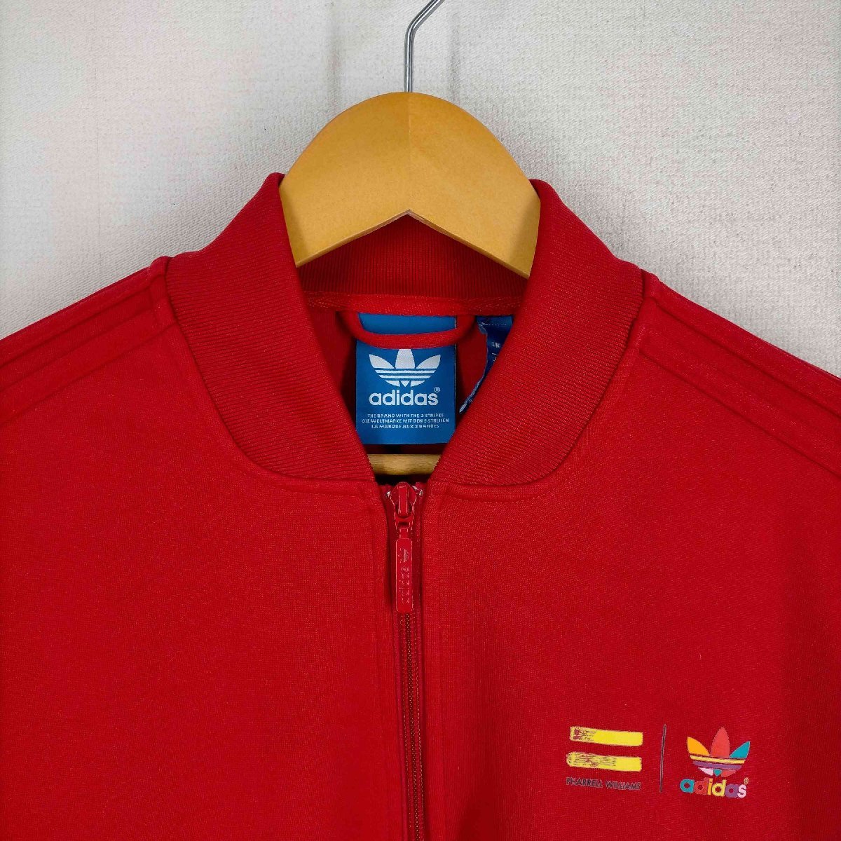 adidas(アディダス) PHARRELL WILLIAMS トレフォイルロゴ トラックジャケット メン 中古 古着 0122_画像3