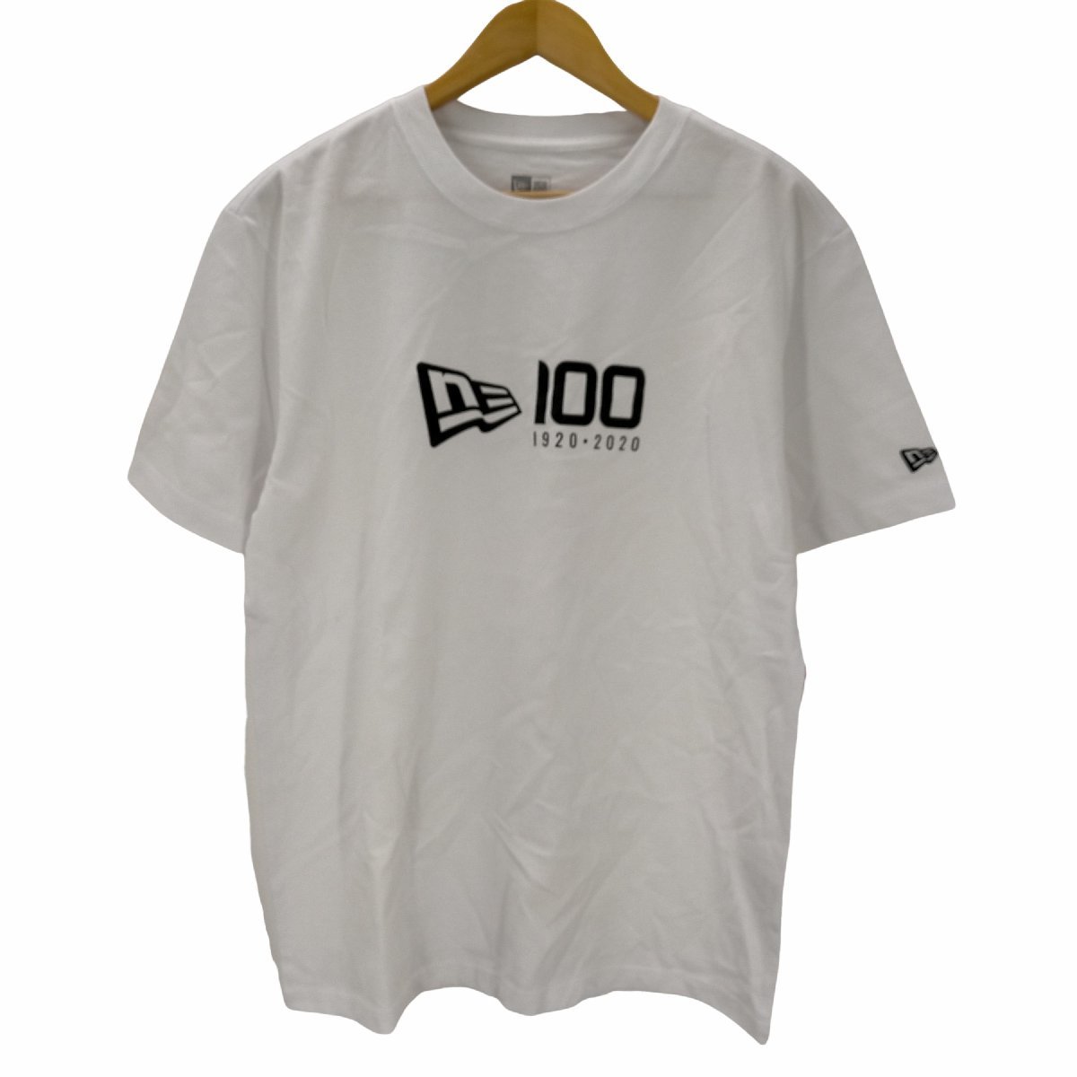 NEW ERA(ニューエラ) 100YEAR プリント Tシャツ メンズ import：L 中古 古着 0925_画像1