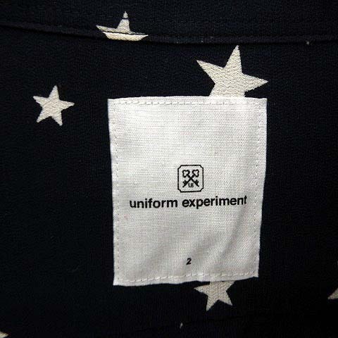 uniform experiment(ユニフォームエクスペリメント) 星柄 ボタンダウンシャツ メンズ 中古 古着 0109_画像3