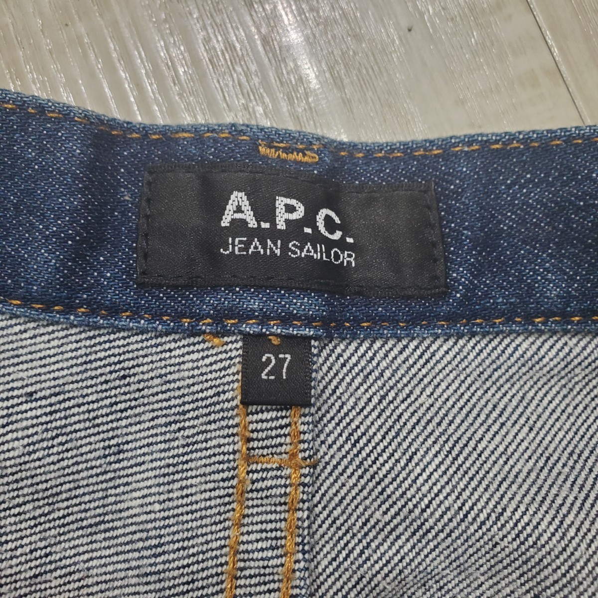 A.P.C. アーペーセー JEAN SAILOR セーラー ジーンズ ワイド ストレート デニム パンツ pants サイズ 27_画像8