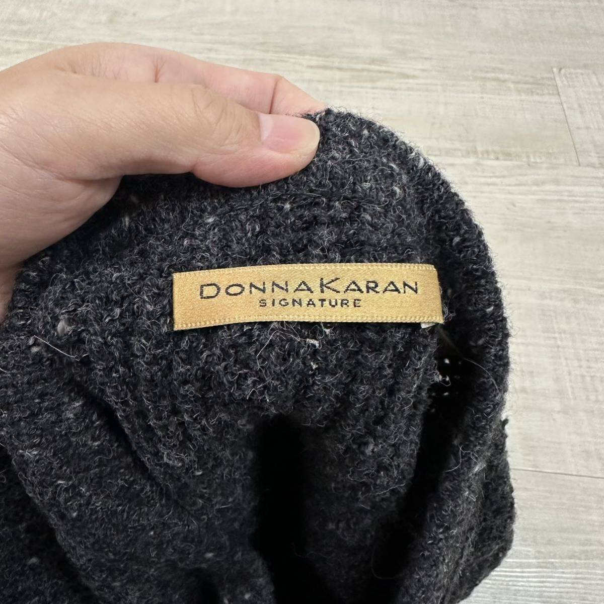 90s ~ 00s Vintage DONNAKARAN ヴィンテージ ダナキャラン SIGNATURE アルパカ ウール Vネック ニット ALPACA WOOL V-NECK KNIT サイズ L_画像8