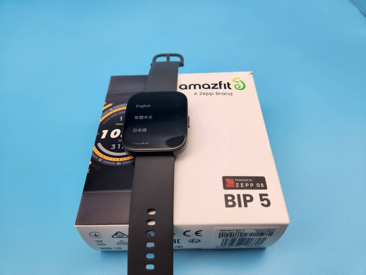 新作モデル 美品☆「Amazfit Bip5」スマートウォッチ☆ブラック